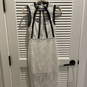 Alexis midi sheath dress in XS